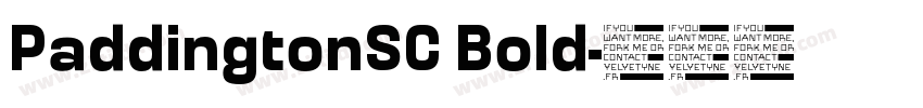 PaddingtonSC Bold字体转换
